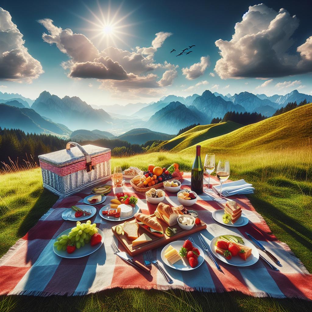 Elevate Your Picnic ​with Panoramic Mountain Views