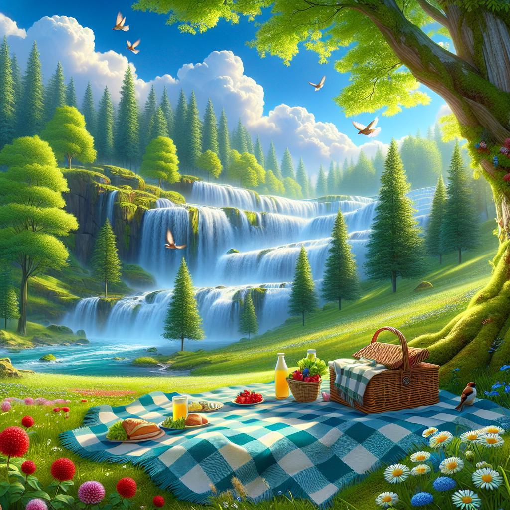 Tranquil Vistas: Finding the Perfect Picnic Spot by the Falls