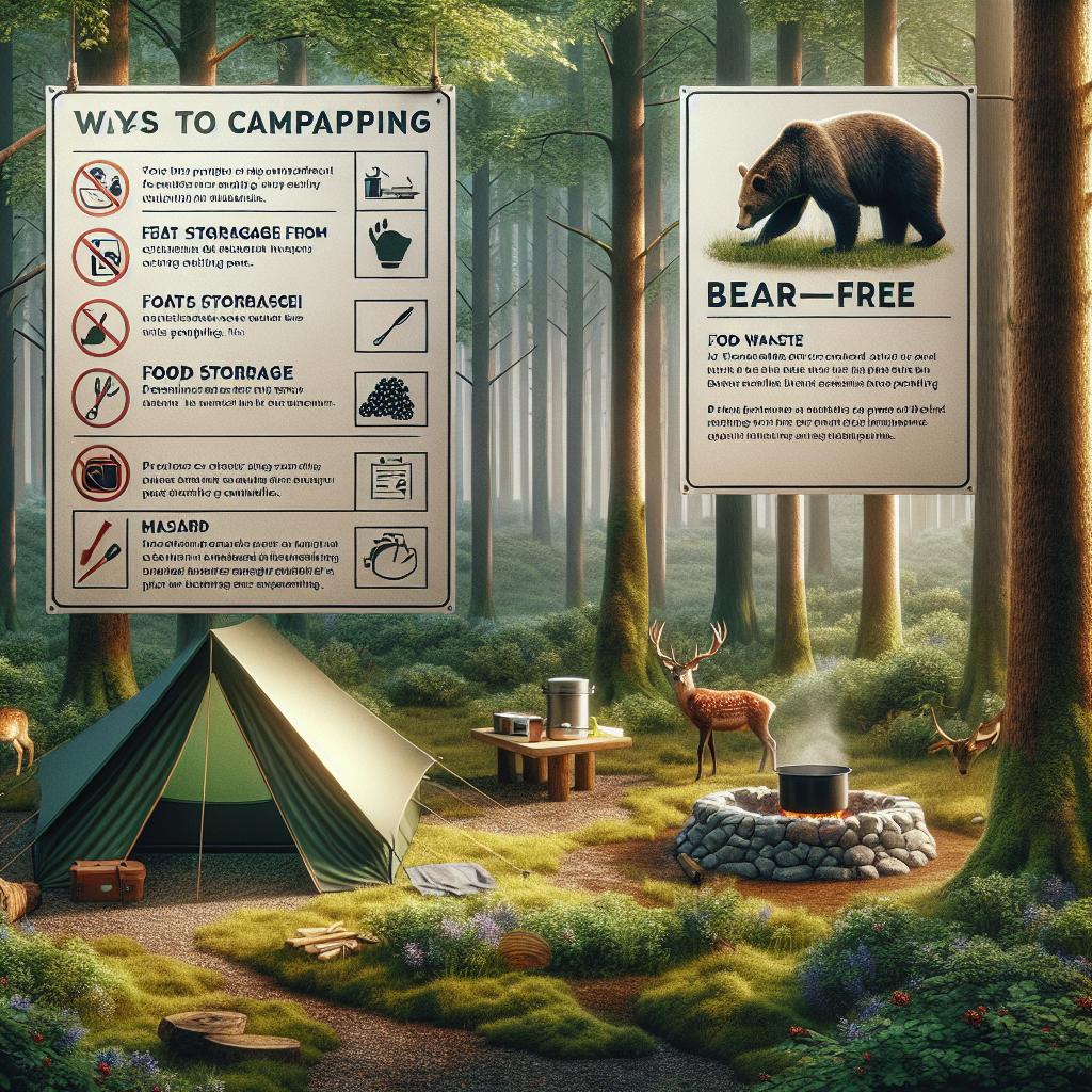 Preventive Measures for a Bear-Free Campsite