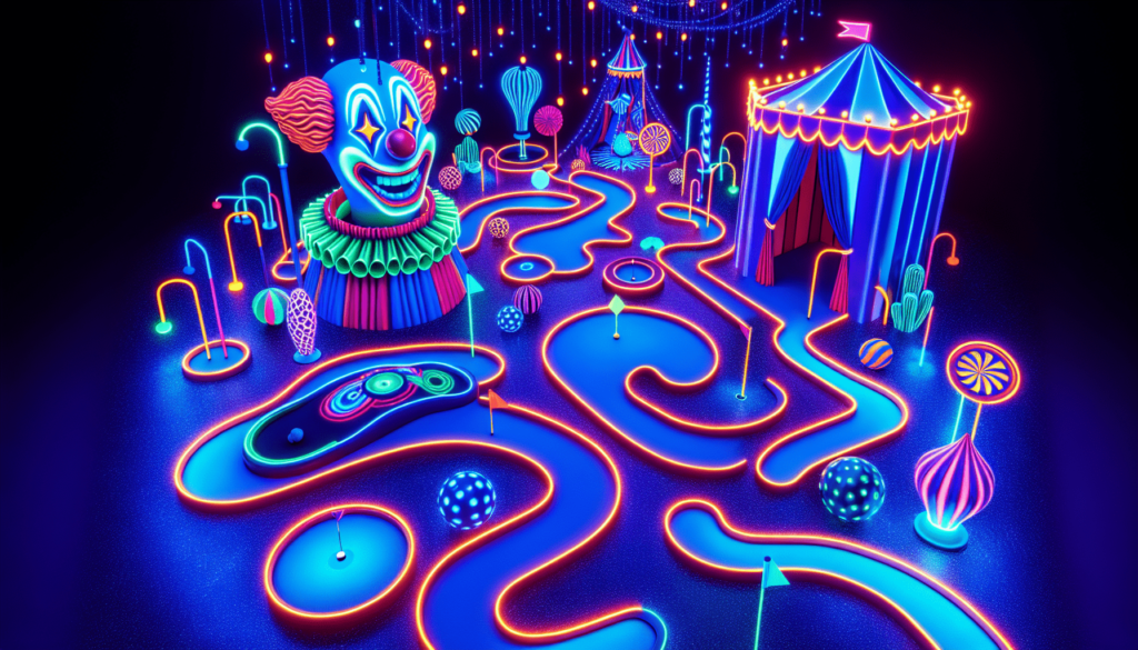 Circus Golf In Blacklight 3D