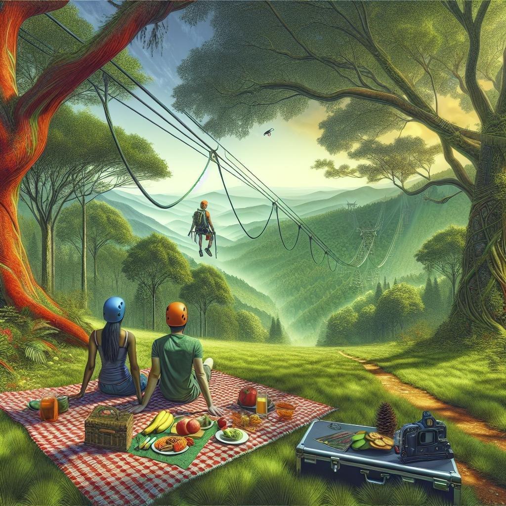 Picnic Spots with Zip Line Adventures in the Great Smoky Mountains